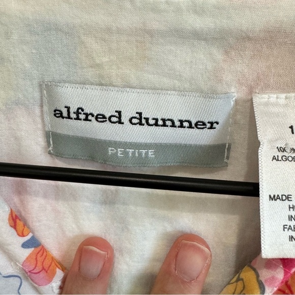 VTG Alfred Dunner Womens Large Butterfly Y2K Dainty Jacket 16 Plus Cotton Casual - Picture 7 of 9